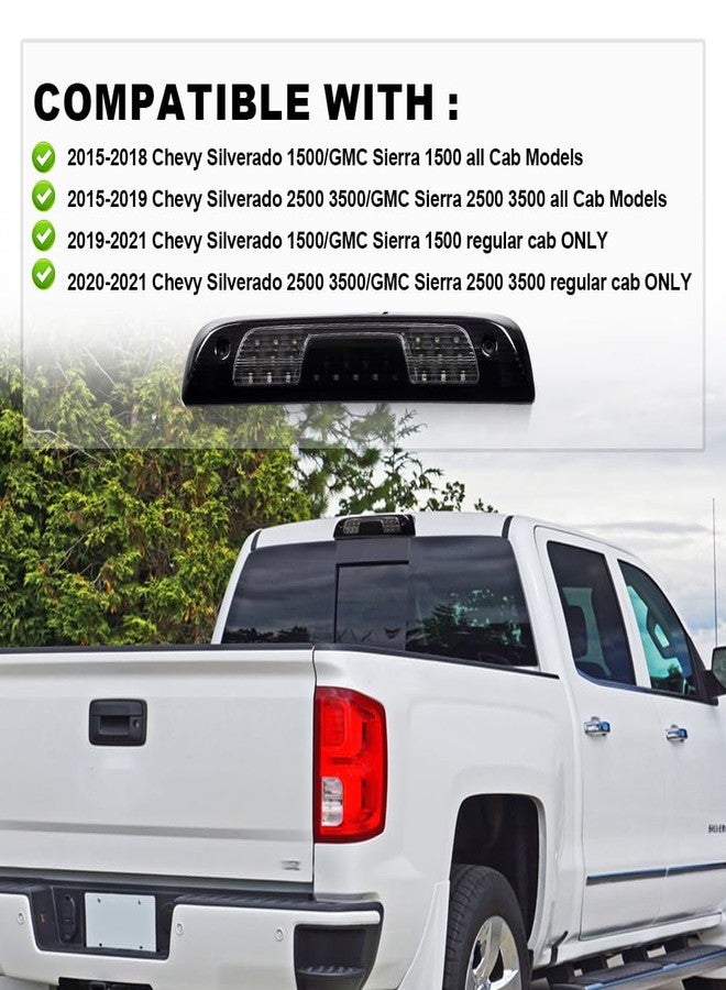 PIT66 3rd Brake Light Compatible with Chevy Silverado 1500 2500 3500 & HD Models 2014 2015 2016 2017 2018 - Image 3